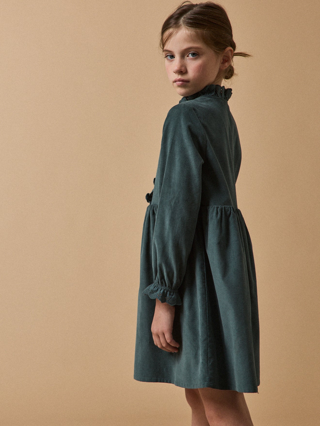 Robe Fille en velours - Image 2