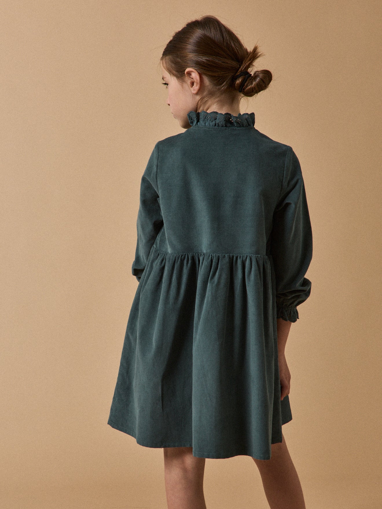Robe Fille en velours - Image 3