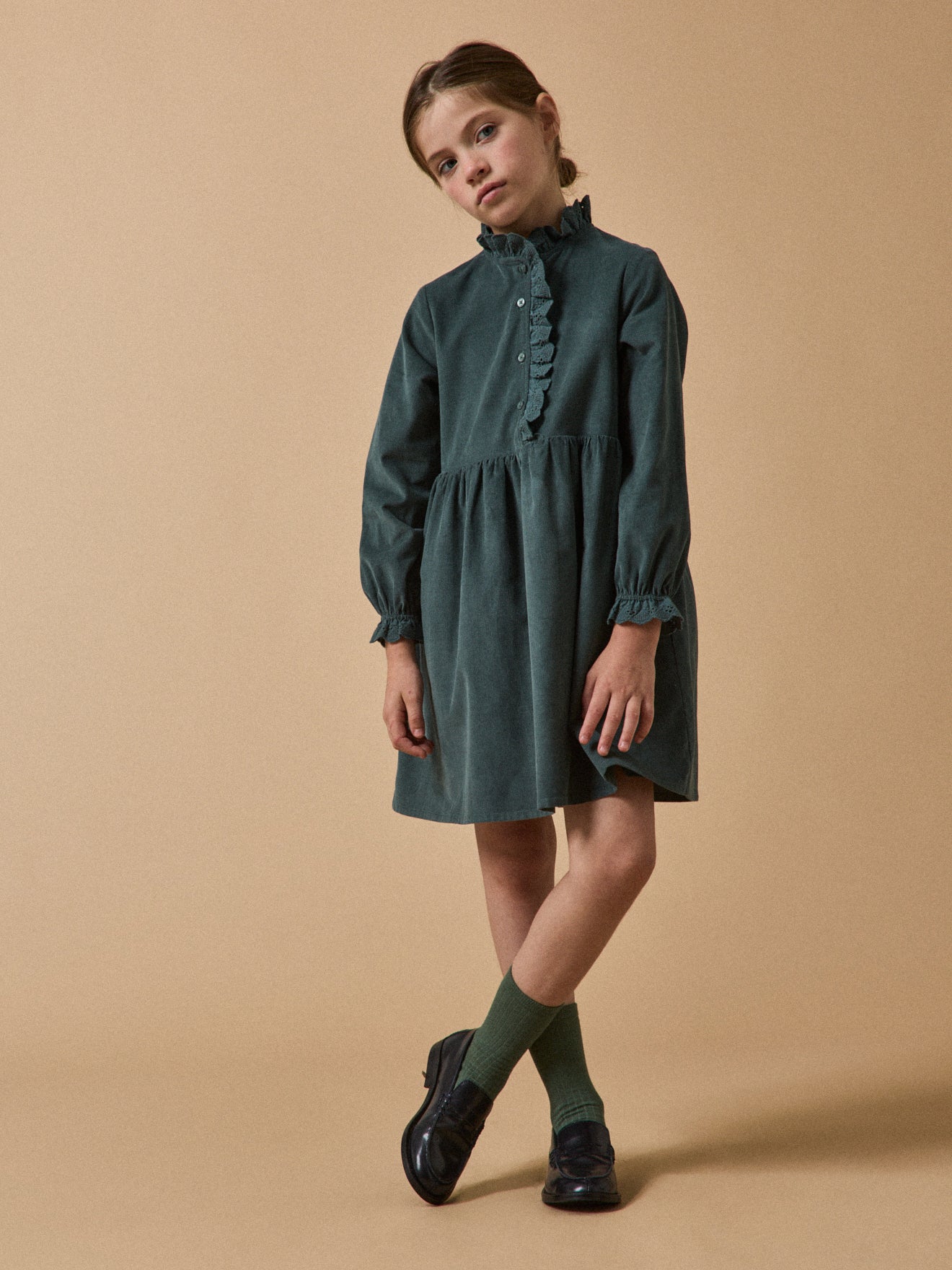 Robe Fille en velours - Image 7