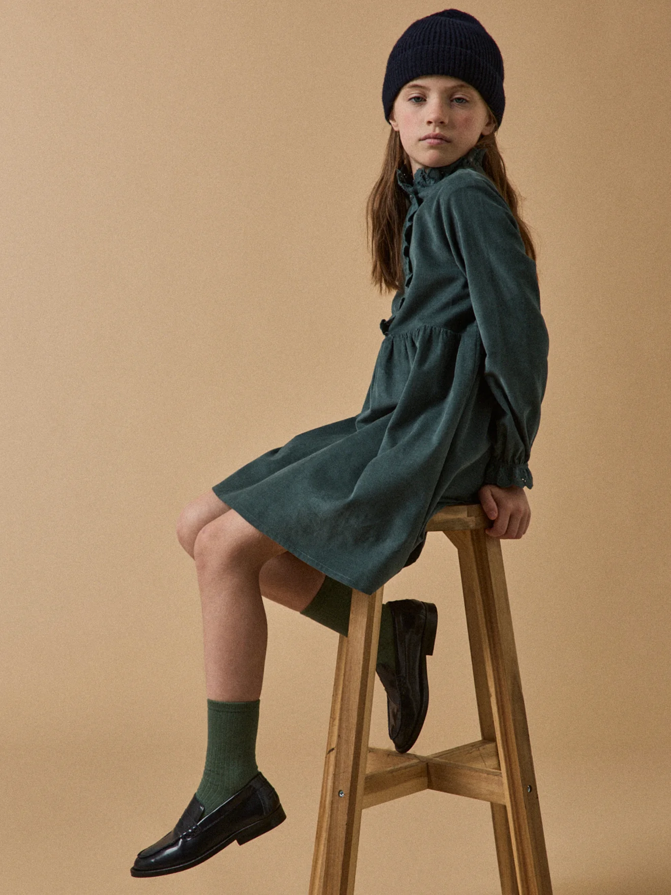 Robe Fille en velours - Image 8