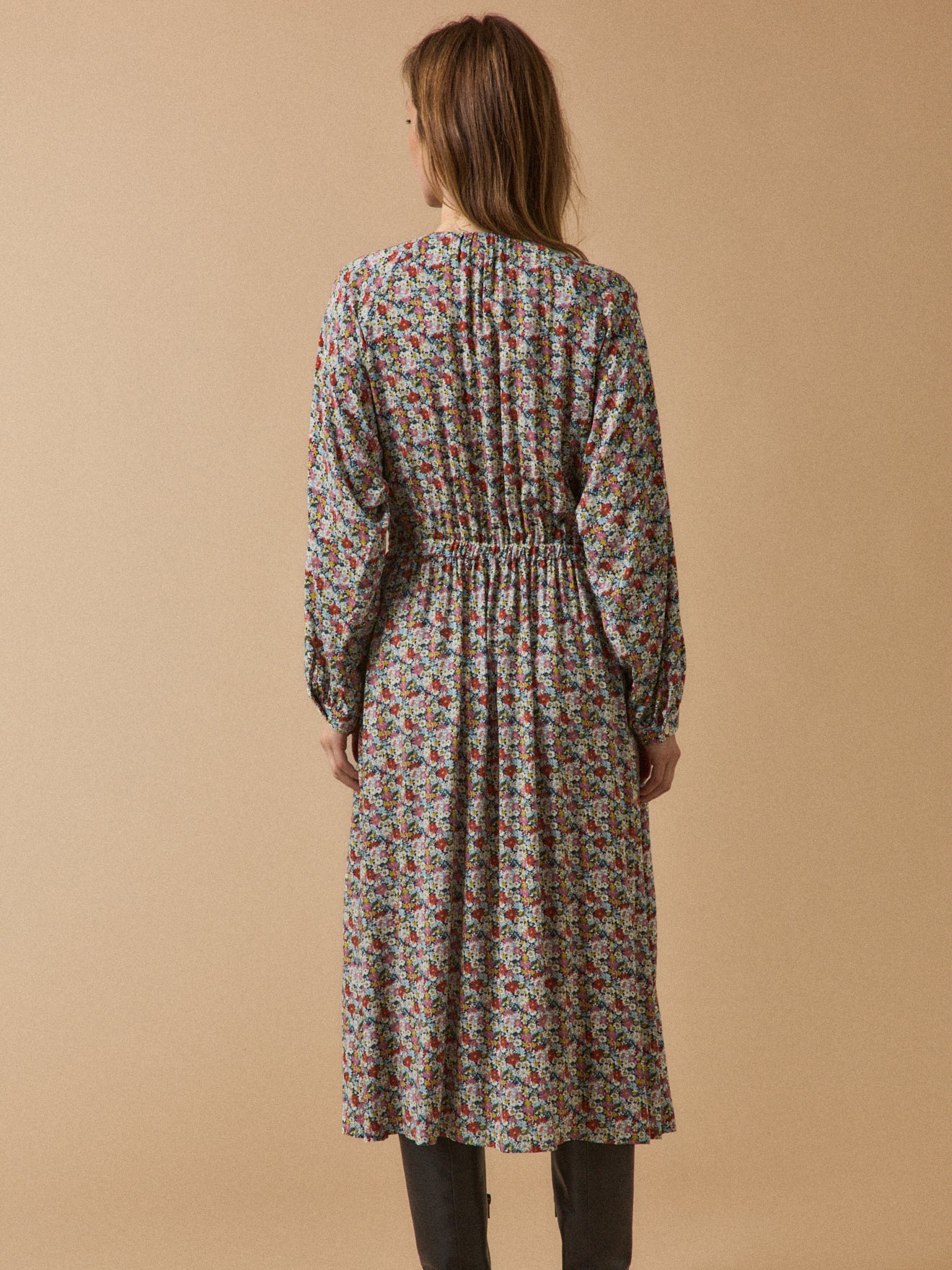 Robe longue femme tissu Liberty Libby - Limited Collection - Image 2