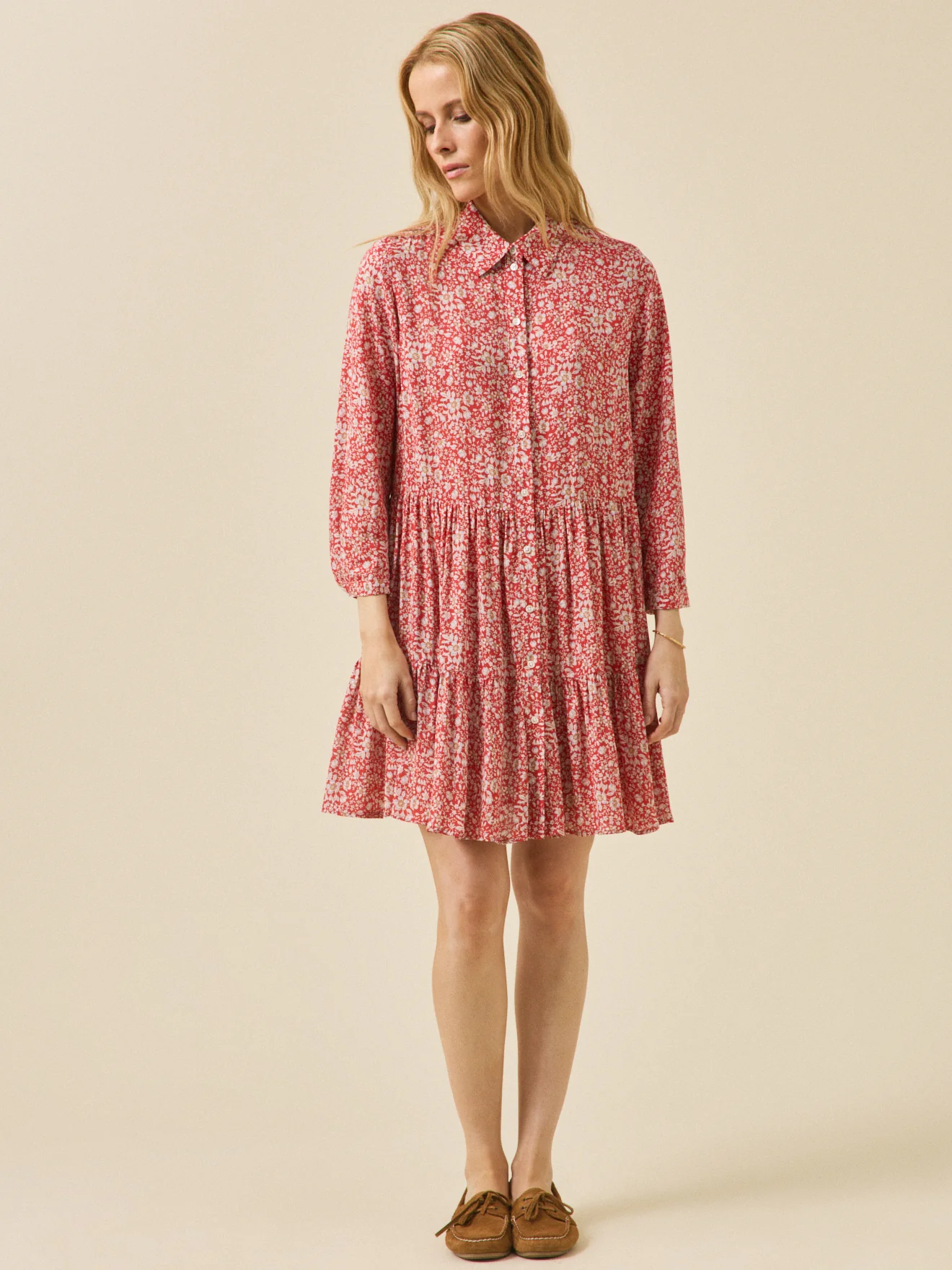 Robe courte volant femme tissu Liberty - Limited Collection - Image 5