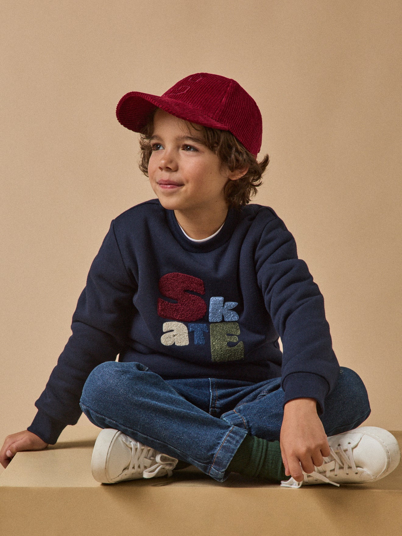 Sweat doublé sherpa Garçon