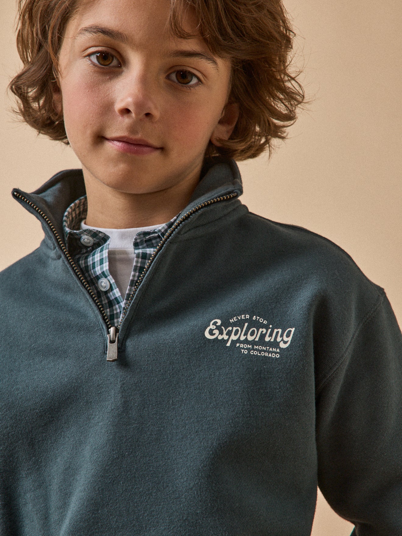 Sweat col montant Garçon - Coton biologique - Image 3