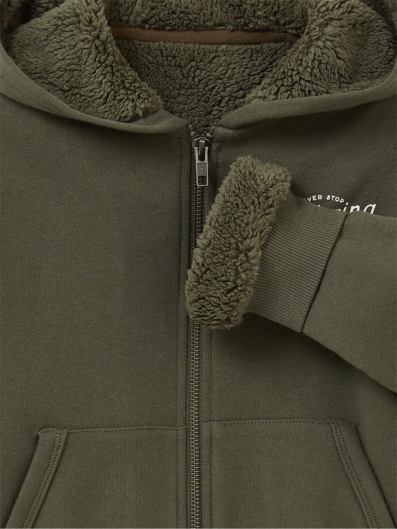 Cardigan zippé doublé sherpa Garçon - Image 5