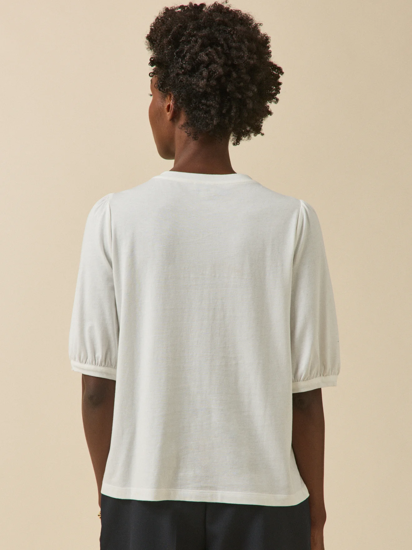 T-shirt brodé femme modal et coton biologique - Image 2