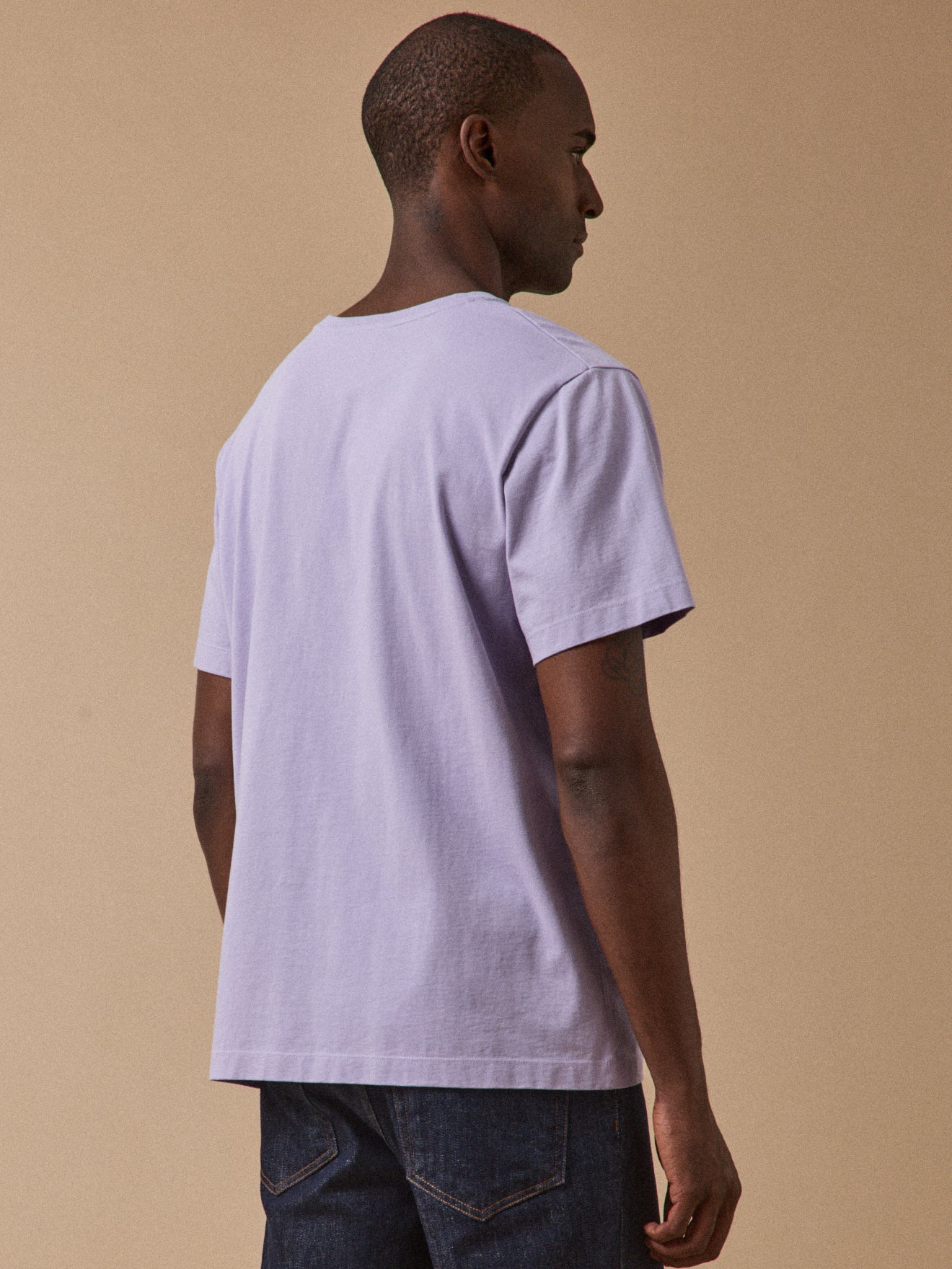 T-shirt uni brodé homme coton biologique - Image 2