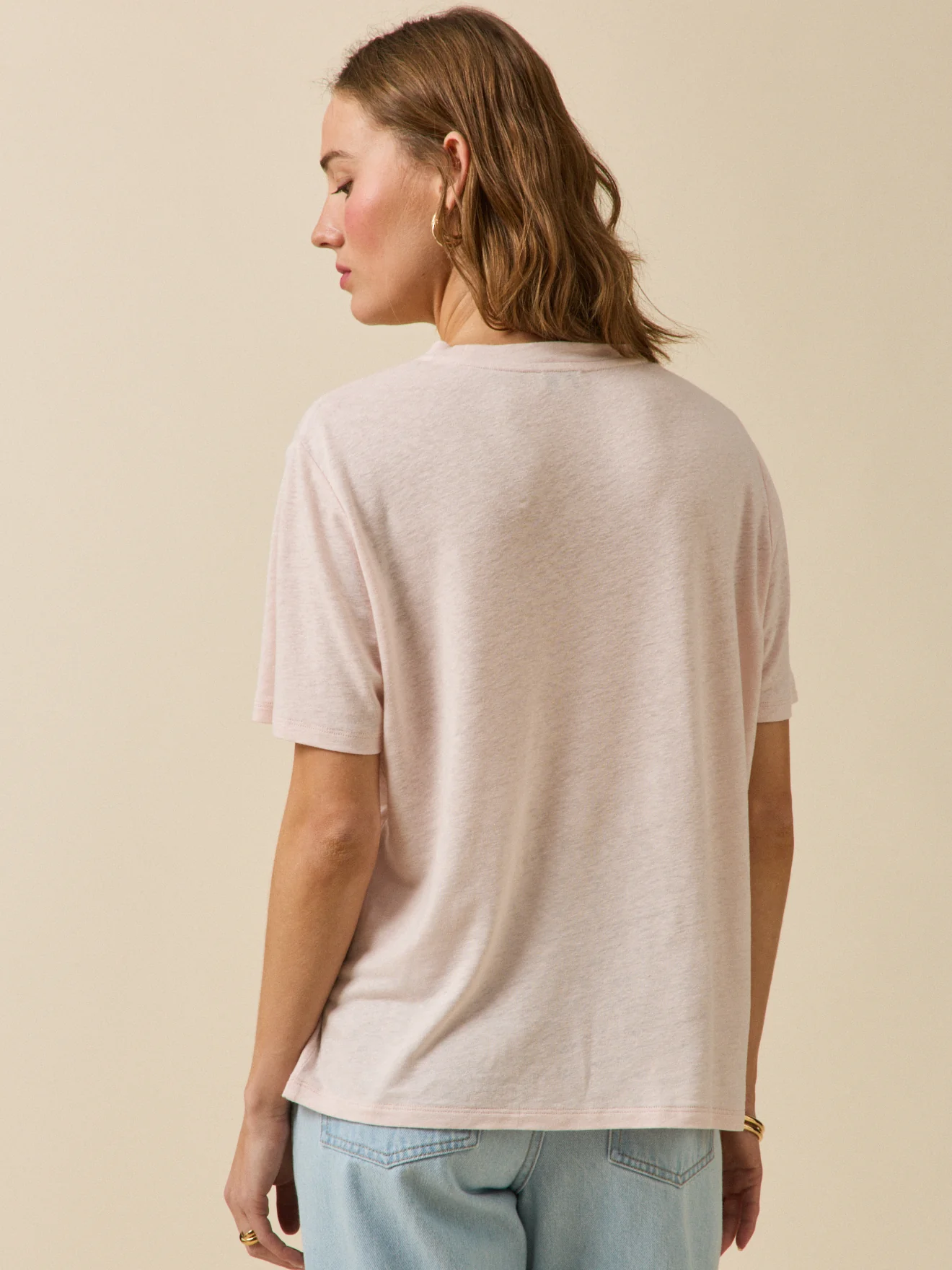 T-shirt lin et viscose femme - Image 3