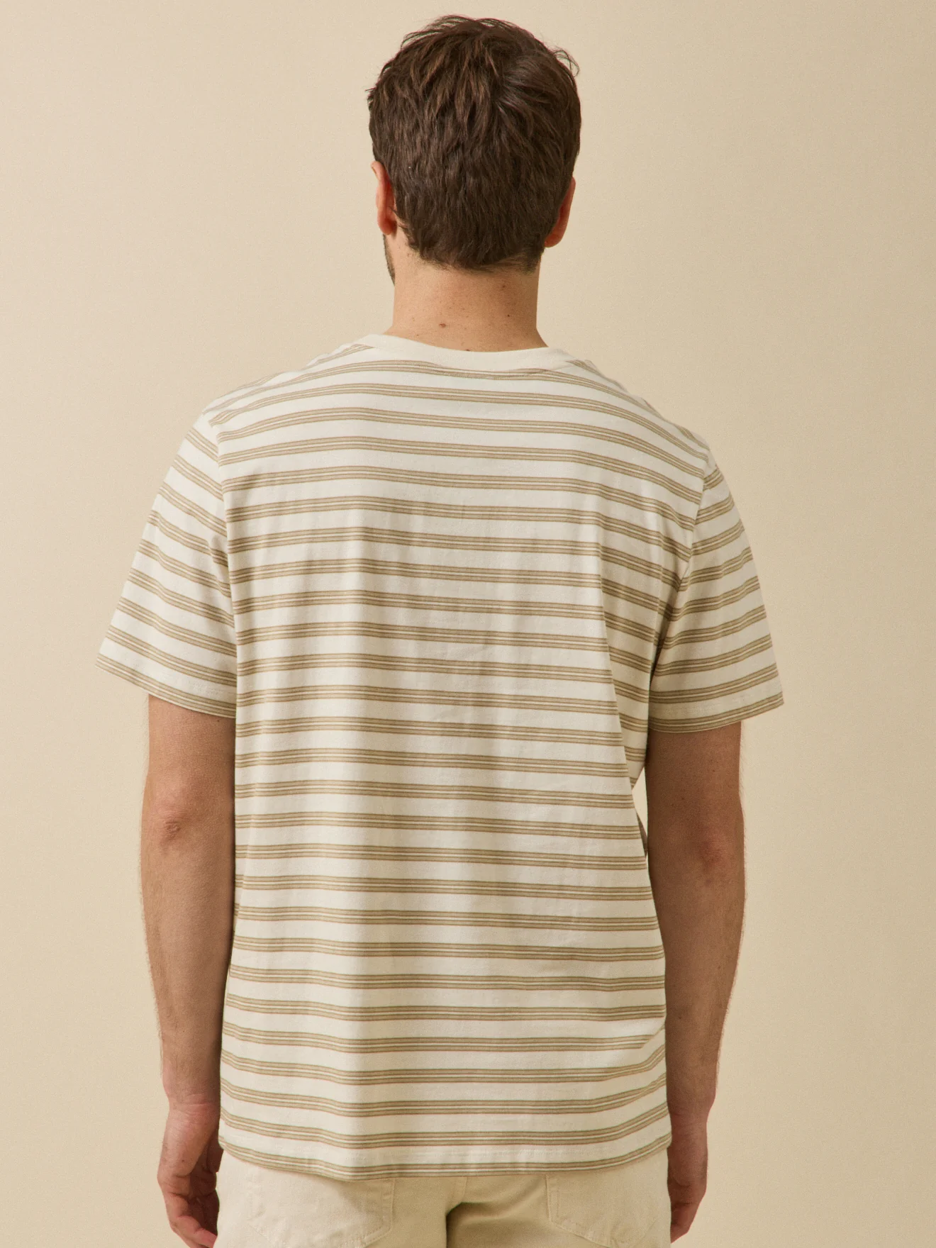 T-shirt rayé homme coton biologique - Image 3