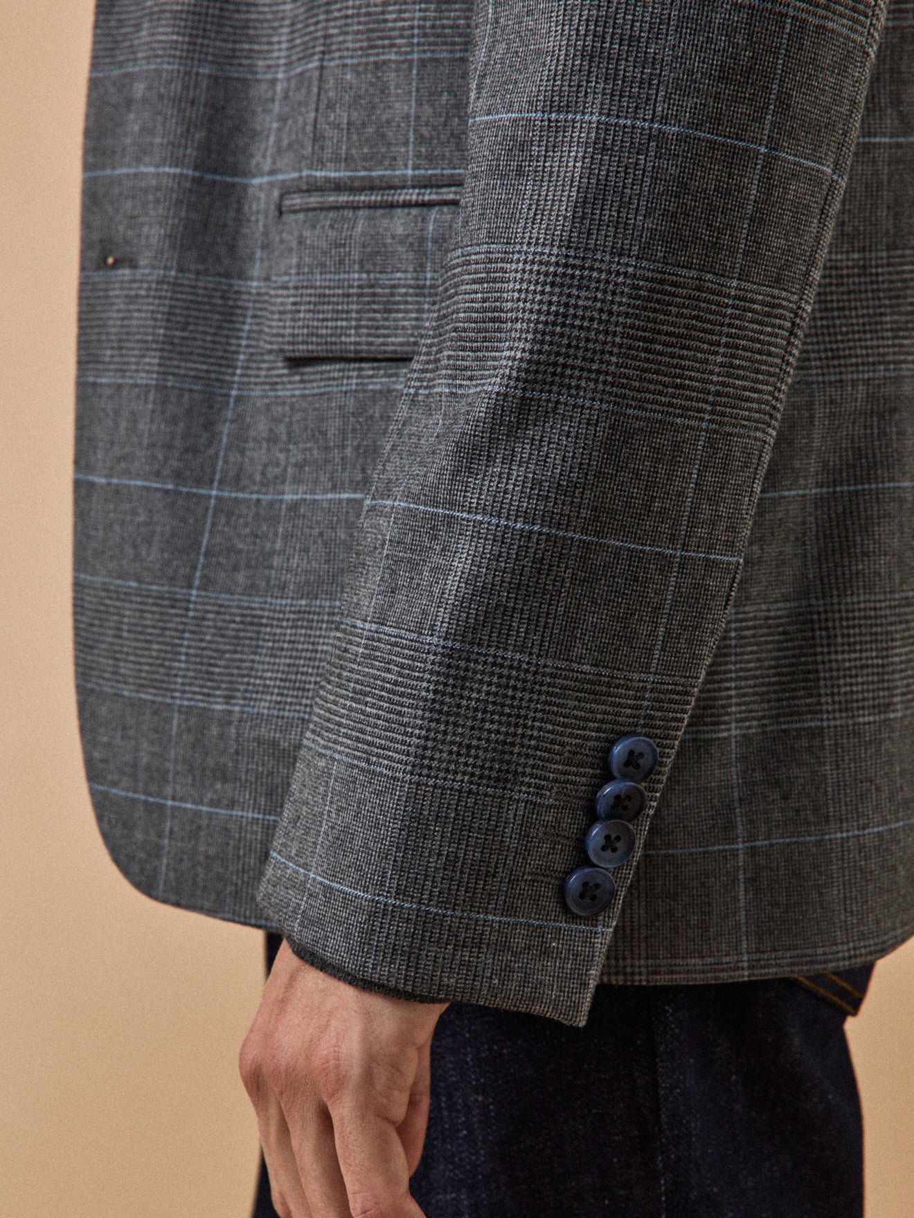 Blazer laine froide prince de galles homme - Image 4