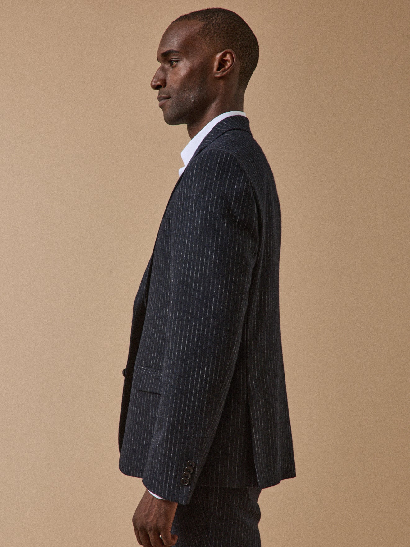 Veste de costume lainage rayé homme - Image 2