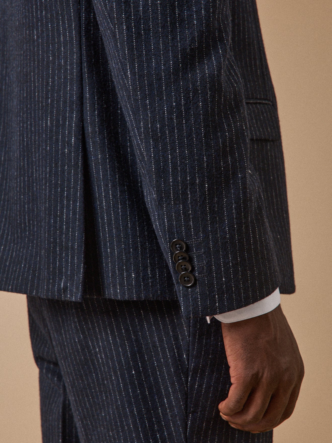Veste de costume lainage rayé homme - Image 5
