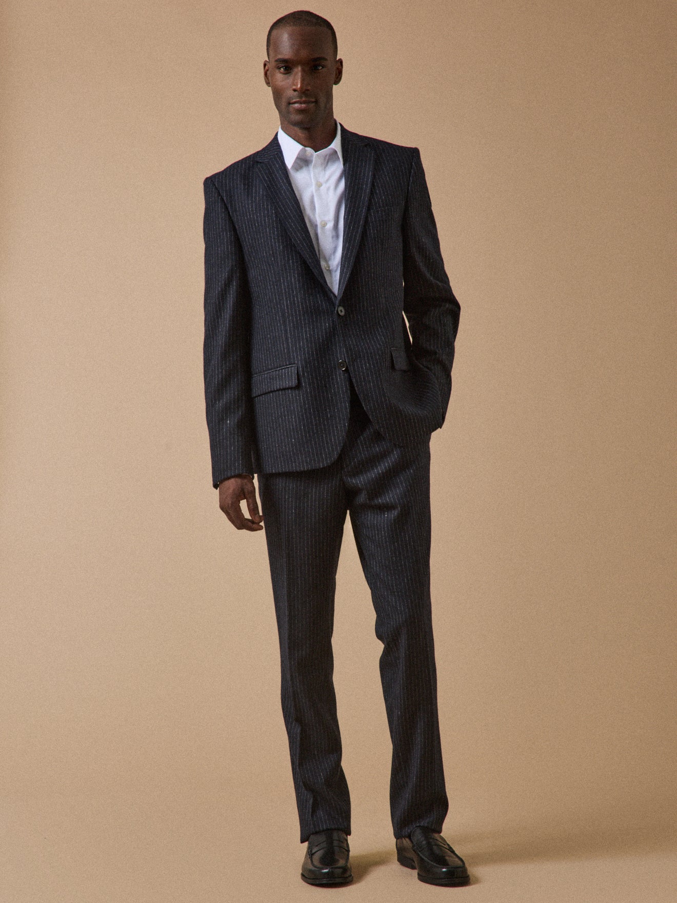Veste de costume lainage rayé homme - Image 7